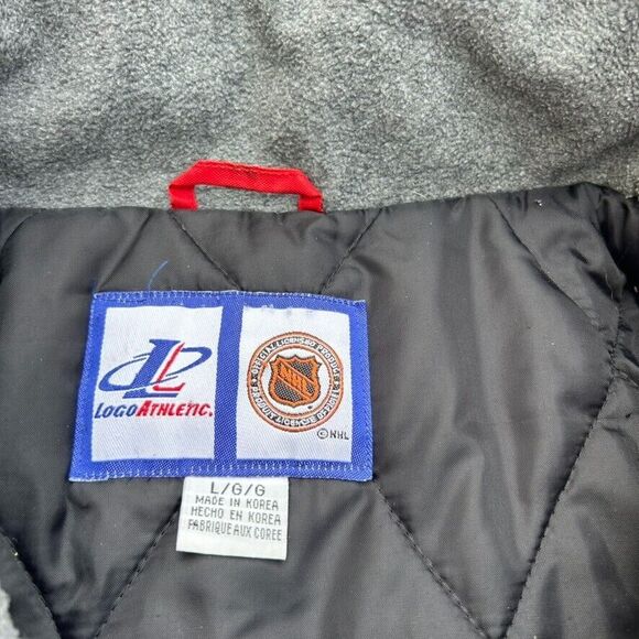 Vintage Detroit Red Wings Puffer Jacket NHL/ Logo Athletic 90s Size L - Picture 6 of 6